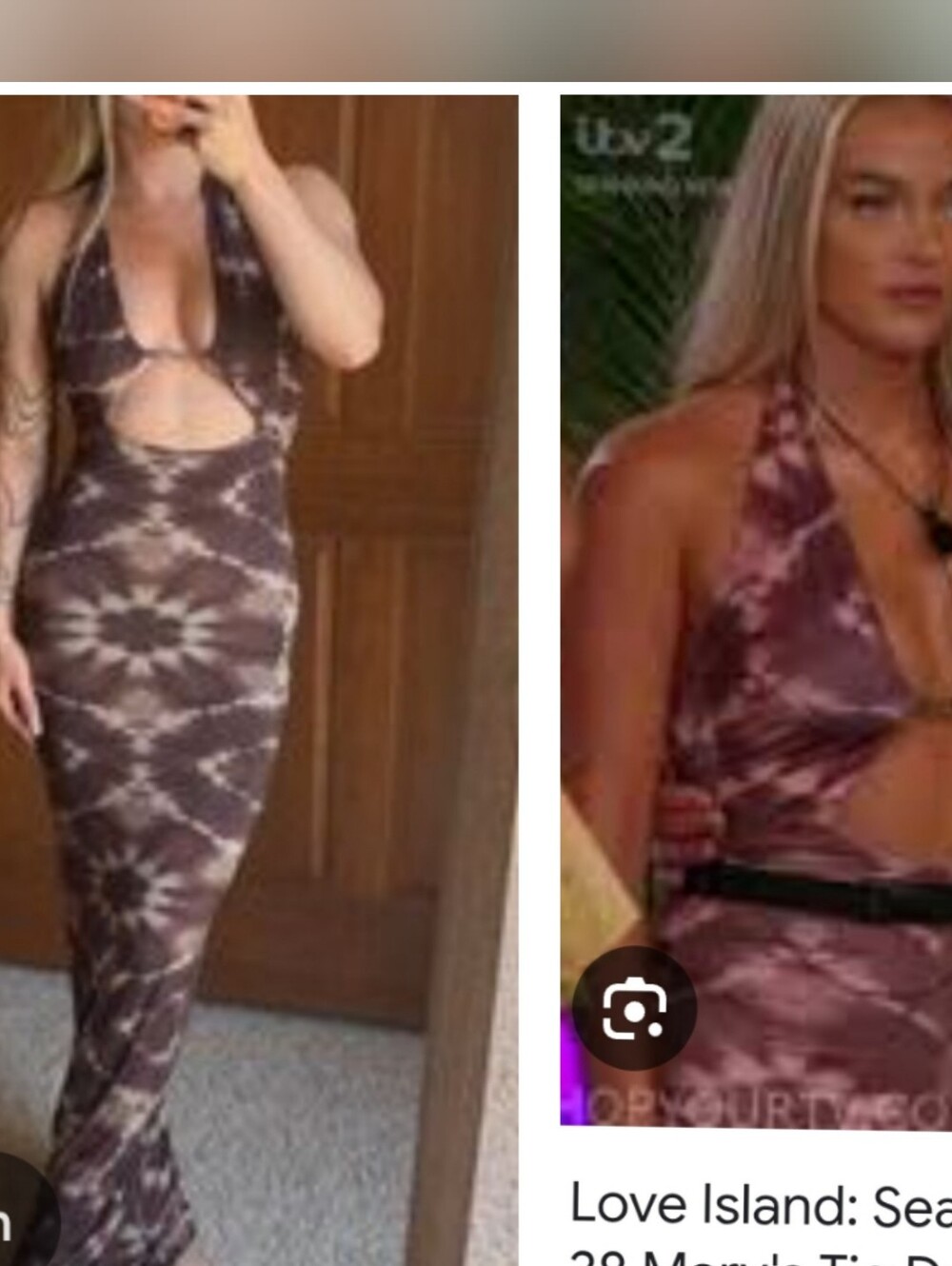 I.AM.GIA Love Island Cocoa Cut Out Plunging Snatched Evie Maxi Dress Xs